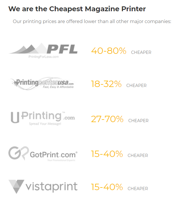 cheap magazine printing