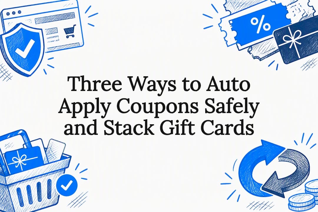 Decorative coupon safety title card