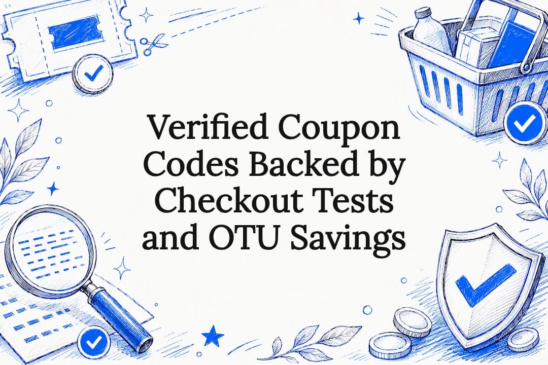 Verified coupon savings title card