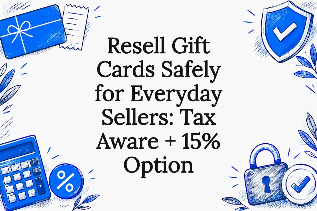 Safe gift card resale title card illustration