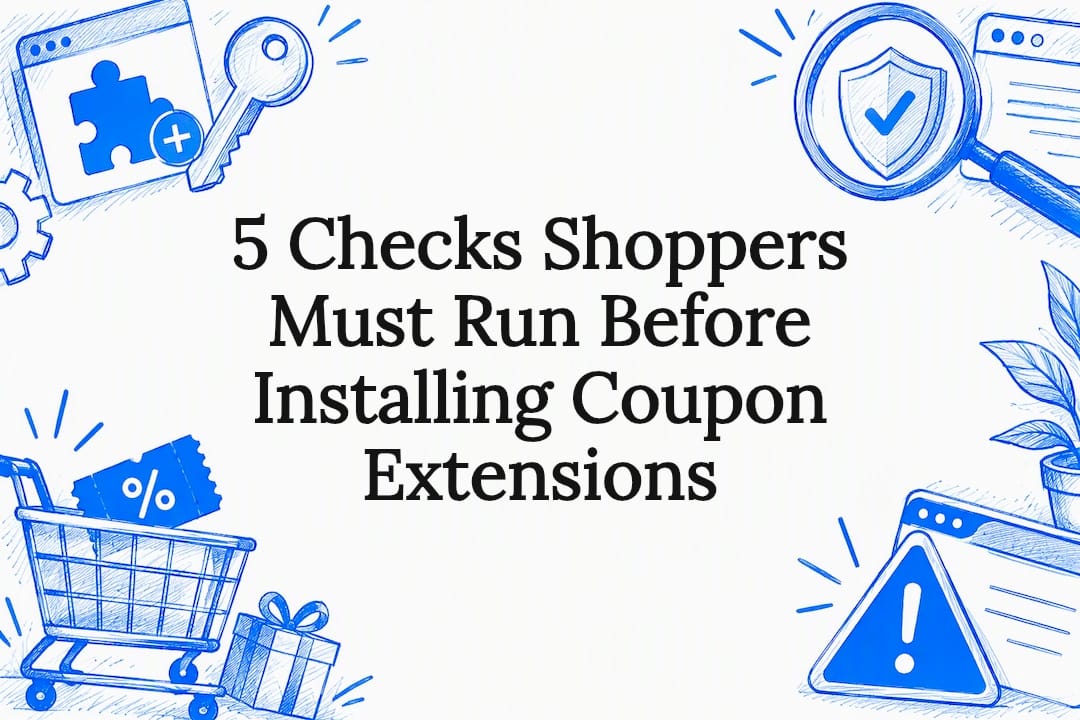 Coupon extension safety checks title card