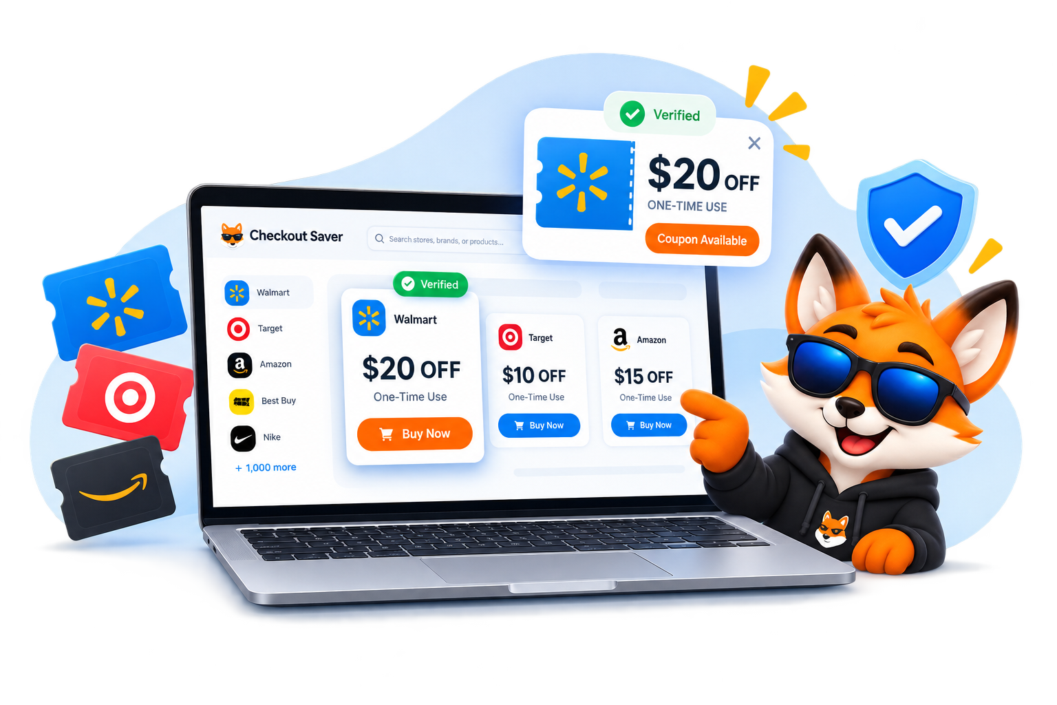 Buy coupons from Checkout Saver inventory