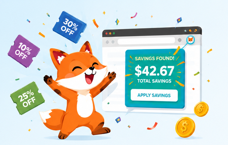 Checkout Saver fox finding savings with the browser extension